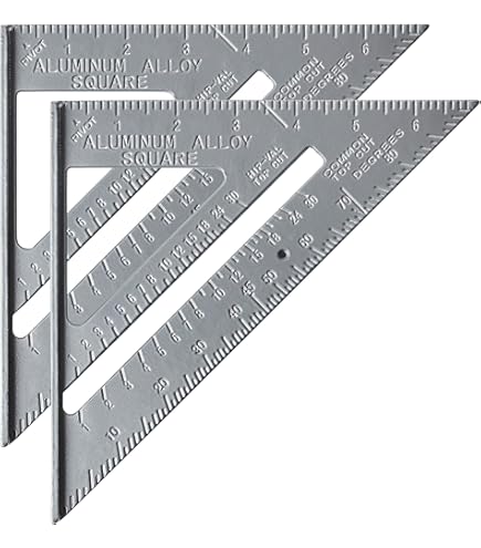 Hoge trapmeters, 1 paar/set framing layout tool jig voor trappenlay-out, Rafter lay-out, markeren herhaalde hoeken, framing vierkante bevestiging en als een rip-gids op uw zaagjigs(rood Hoge trapmeters, 1 paar/set framing layout tool jig voor trappenlay-out, Rafter lay-out, markeren herhaalde hoeken, framing vierkante bevestiging en als een rip-gids op uw zaagjigs(rood