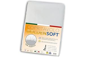V.I.P. VERY IMPORTANT PILLOW Copritavolo Goldensoft Bianco Rettangolare cm 135x220 con elastico