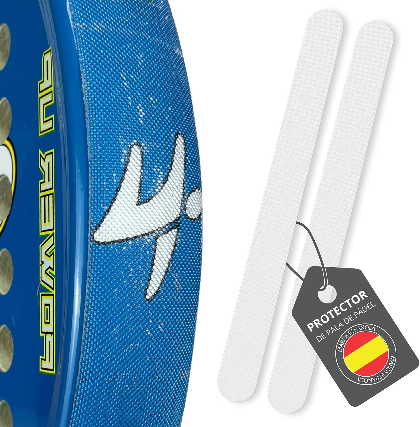Protector Transparente Rugoso para Pala de Pádel - Cinta Protectora Multigranulada de Silicona