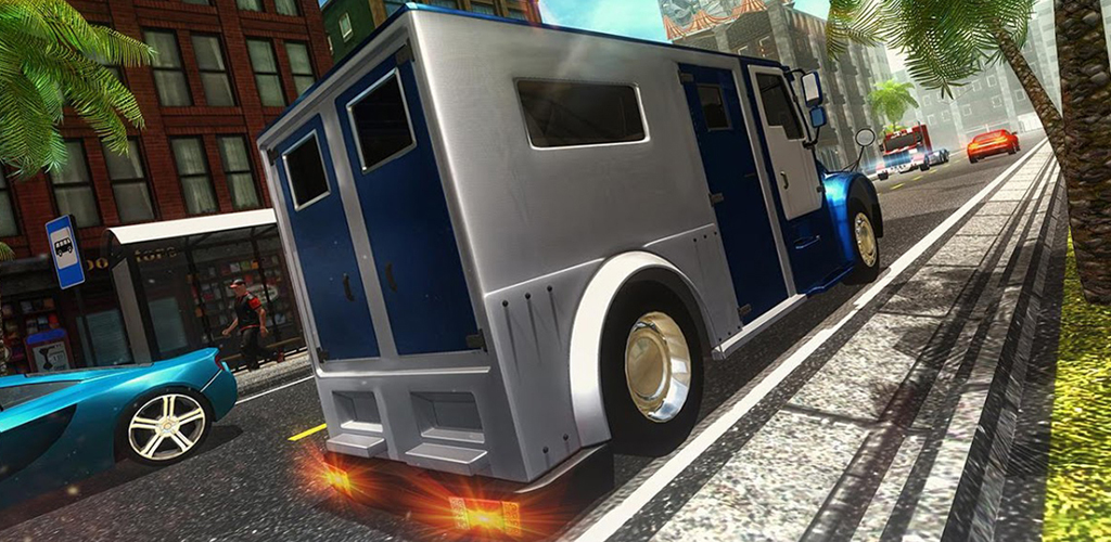 Banque Cashier Gestionnaire Transporter Camion Conduite 3D Simulateur
