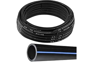 ESTO Tubo Irrigazione 16 PN 50 o 100 metri ⌀ 20 25 32, Tubo Acqua Giardino, Tubo in Polietilene Alta Densità, Irrigazione Alta Pressione, Orto, Tubo per Irrigazione (25mm Ø, 100 metri)