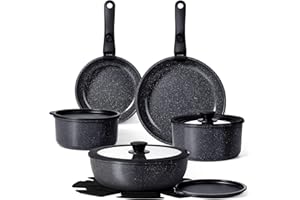Gipp Set Di Padelle E Pentole Con Rivestimento Ceramico Antiaderente - 15 Pezzi Set Di Pentole Con Manici Rimovibili, Prive Di Sostanze Tossiche, Adatte All'Induzione, Al Forno E Alla Lavastoviglie