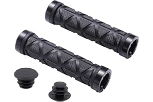wilesev Soft Non Slip Rubber Bicycle Grips Handlebar for MTB,Mountain Bike Grips Lock On