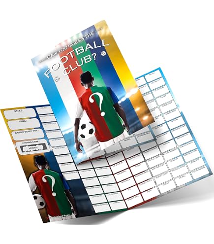 Lot 100 Cartes Grattage équipes équipe De Football, 100 Noms, Format A4