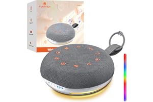 FUNYKICH Portable White Noise Machine Baby with 40 Soothing Sounds, Battery Indicator, Timer & Night Light, Sound Therapy White Noise Machine for Adults Baby Kids(Darkgray)