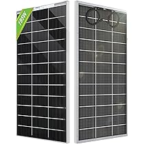 ECO-WORTHY Panneau Solaire 340 Watts 12 Volts Module Photovoltaïquecharge Bloc D'alimentation Pour Caravane, Camping-car, Frigo, Système De Grille Marche/arrêt Disponible(2 Pièces 170W