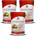 Havintha Natural Hair Shampoo with Amla Reetha and Shikakai Powder | Paraben And Sulphate Free Shampoo | Control Hair Fall Shampoo |Gentle Cleansing for Strong & Healthy Hair - (227g (PACK OF 3)