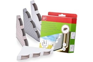 SWISSINNO Fönsterflugefälla 4‑pack – Dekorativa Limfällor för Fönster – Giftfri Flueskydd – Hygienisk & Barnsäker – Diskret Dold Design – EU‑producerad