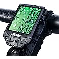 PRUNUS Cycle Computers Wireless,Waterproof Bike Computer with 20 Functions, Bike Speedometer with Auto on/off for Outdoor & Indoor Tracking