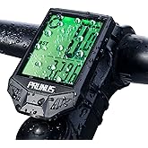PRUNUS Cycle Computers Wireless,Waterproof Bike Computer with 20 Functions, Bike Speedometer with Auto on/off for Outdoor & I
