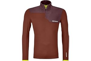 ORTOVOX Herren Fleece Light Zip Neck Tshirt