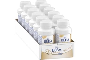 ‎BEBA Nestlé BEBA SUPREME PRE Anfangsmilch trinkfertig, von Geburt an, nur Laktose, ohne Palmöl, 12er Pack (12 x 200ml)