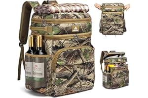 Laripwit Cooler Backpack 54 Cans Insulated Cool Bag Rucksack Leak-Proof Picnic Backpack for Men Women - Perfect Large Soft Cooler Rucksack for Travel, Camping, Lunch, Beach