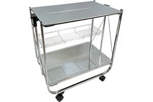 abc HOME Living Servierwagen verchromt 70 cm H