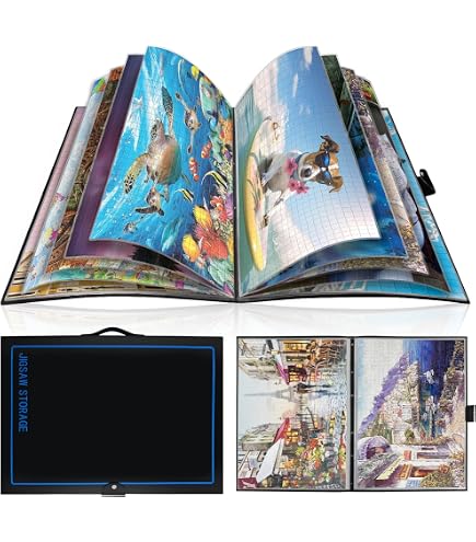 Puzzle Saver Peel & Stick – 16 Feuilles Adhésives 18x25 Cm – Conservation 2 Puzzles 1000 Pièces – Sans Colle Ni Désordre