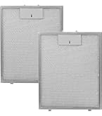 2er-Set Dunstabzugshauben Filter 305x267mm - Metall Fettfilter Waschbar