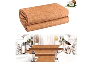 Riare 1 Pack Natural Coco Liner Roll 31 X 80 Inch Coconut Liners for Planter Window Box Hanging Basket, Coconut Coir Roll Coco Fiber Mat for Garden Decoration DIY Moss Poles Pet Pad Reptiles Carpet