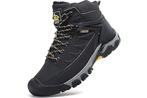 AX BOXING Stivali Inverno Uomo Caldo Pelliccia Fodera Scarpe Uomo Invernali Antiscivolo Scarponi Trekking Stivaletti Neve 41-46 EU