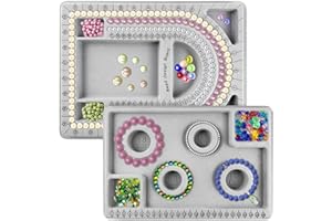 BONGSHAKALAKA 2pcs Perlenbrett Platte Perlen Design Board Design Platte Für Perlen Halskette Halskette Und Armband Design Board Für Perlendesign, Webwerkzeug, Armband, Halskette, Diy Schmuck Machen
