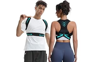 Govo Yuge Correttore Posturale Donna Uomo, Busto Correttore Posturale Traspirante, Fascia Lombare Supporto Schiena Super leggero, Fascia Posturale Spalle e Schiena, Raddrizza Spalle Schiena Dritta