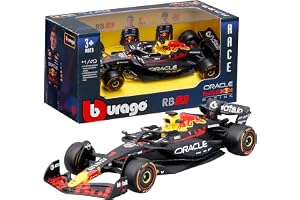 BBurago F1 Red Bull Racing RB21 2025#1 Verstappen Auto Diecast i skala 1:43 med autentiska detaljer, F1-replikering, officiel
