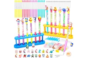 OPPZZIT Laboratorio de Bolígrafos con 100+ Accesorios, Juego Creativo para Manualidades, Fabrica de Bolígrafos Personalizables 20 Piezas, Juguetes & Regalo Niña 6 7 8 9 10 11 12 Años