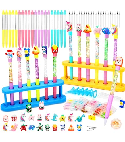 Kit Loisir Créatif Enfant - 12 Toupies En Bois à Peindre + Crayons + Autocollants - Système Solaire & Planètes - Cadeau 5-10 Ans
