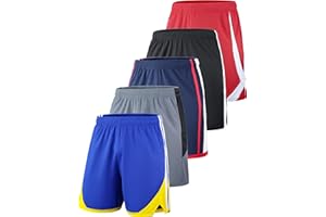 Liberty Imports Men's Athletic Mesh Shorts with Pockets