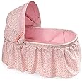Badger Basket Folding Doll Cradle with Rosebud Fabric (fits American Girl dolls)