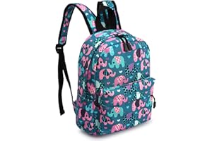 Zicac Kids Backpack Child School Bag Toddler Backpack Kindergarten Canvas Daypack for Boy Girl Cartoon Coin Purse Backpack