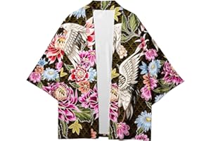 CIZEUR Sommerjacke Mode japanische Herren Jacke Strickjacke Paar Kimono Mantel lässig