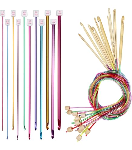 ChiaoGoo Tunisian Häkelnadel 6.00mm 80cm Flexibel - Bambus Mit Kabel