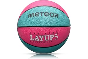 ‎METEOR meteor Layup Kinder Mini Basketball ideal auf die Jugend Kinderhände - von 4-8 Jährigen abgestimmt idealer Basketball für Ausbildung weicher Basketball mit griffiger Oberfläche