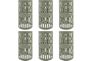 CONBLOM 6 protezioni per tronco degli alberi, in plastica, regolabili, per alberi, piante, alberelli, luci paesaggistiche, per prevenire danni da falciatrici, roditori (34 x 20 cm)