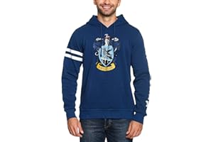 Elbenwald Harry Potter Sudadera con Capucha Hogwarts Escudo y Escudo de la Escuela Estampado Frontal y Manga con Capucha y Bolsa para Hombres