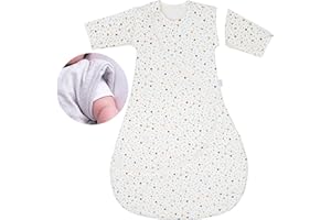 PurFlo Baby Sleeping Bag | All-Season 2.5 tog Sleeping Bag with Removable Sleeves | 3-9 Months | Travel Friendly Sleep Sack | Newborn Essentials for Winter & Summer Use | Scandi Spot