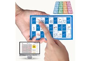 BINGO ESCOPRINT. 480/960 Cartones de Bingo Troquelados + Juego de Bingo para PC de Regalo (Azul)