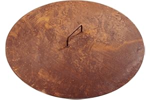 FINNWERK TOMI Deckel für Feuerschalen 80 cm RUSTIKAL, Abdeckung für Feuerschale HARRI 80 Rustikal aus vorgerostetem Stahl, einfaches Löschen des Feuers, sicher gegen Asche- & Funkenflug