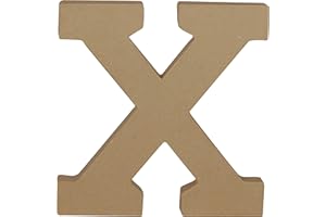 DECOPATCH Décopatch AC875C - Buchstabe aus Pappmaché, X , 20cm, 1 Stück