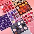 High Pigmented Eyeshadow Palette Sets, DE’LANCI Professional Matte Shimmer 5 Color Board Eye Shadows Makeup Pallets Kit, Waterproof Blendable Small and Cute Makeup Pallete, Vegan and Cruelty Free…