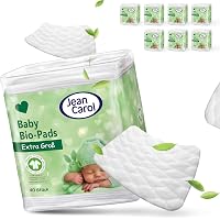 Lil-Lets Wattepads Rund, 100 Stück – 100% Bio-Baumwolle, Weich, Saugfähig, Dermatologisch Getestet