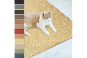 Floordirekt | Tapis Griffoir | Tapis à Chat en Sisal Naturel | 50 x 50 cm | Grattoir Anti-dérapant | Ideal pour Protèger Vos Meubles, Les Canapés et Le Sol | Nature