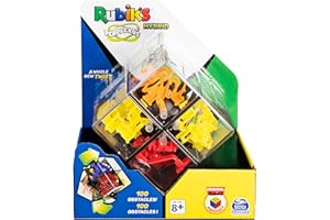 PERPLEXUS – LABYRINTHE JUNIOR ET RUBIK'S CUBE – Jeu de Casse-Tête Perplexus Rubik's 2x2 Avec 100 Obstacles– Jouet Hybride Labyrinthe 3D et Rubik's Cube avec Bille – 6058355 – Jouet Enfant 8 Ans et +