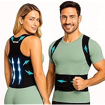 FHOCSLO Rückenstützgürtel - Haltungskorrektor Für Gerade Körperhaltung