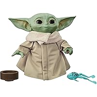 Star Wars Juguete de Peluche Que Habla de El Niño Sonidos del Personaje y Accesorios, Juguete de The Mandalorian para niños a