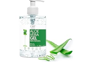 BLEU & MARINE BRETANIA Gel d'aloe vera pur, 100% naturel, puissant hydratant, apaisant et calmant pour la peau, après l'épilation, le rasage, calmant après le soleil, le placage pour cheveux 500 ml (l'emballage peut varier)