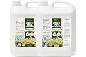 Bioky® Vinagre Concentrado al 20% - 10L – Origen Natural de Alcohol de Cereal – Sin Residuo - Acción Limpiador Profundo - Elimina Moho y Hongos (10L)