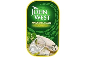 John West Mackerel Fillets In Sunflower Oil 125 g (Pack of 5)