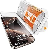 URUCHI Ekran Koruyucu iPhone 16 Pro Max İle Uyumlu PREMIUM Hizalama Aparatlı ve Takılırken Camın Altında Kesinlikle Toz Bırak