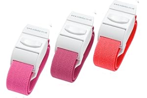 Set di 3 diversi colori laccio emostatico prelievo arterioso da Rolseley (ROSA/PORPORA/ROSSO)